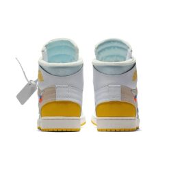 Alternative view of OFF-WHITE x Air Jordan 1 High OG Canary Shoes Sneakers