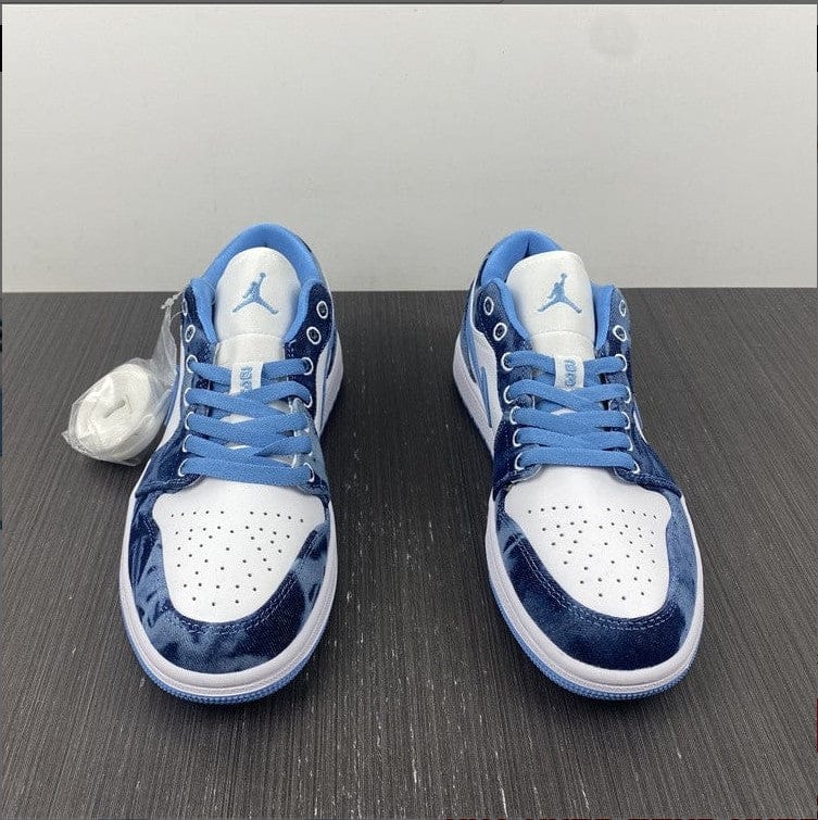 Alternative view of Air Jordan 1 Low Washed Denim Shoes Sneakers