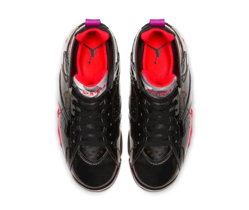 AJ 7 Black Gloss Shoes Sneakers - Image 6