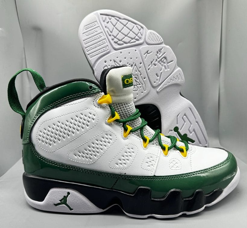 Air Jordan 9 PE Oregon Ducks Shoes Sneakers - Image 2