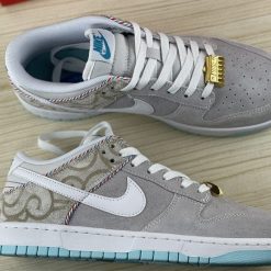 Alternative view of Dunk Low Barbershop Grey Shoes Sneakers