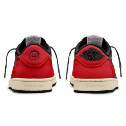 Alternative view of Air Jordan 1 Low OG Bred x Travis Scott Shoes Sneakers