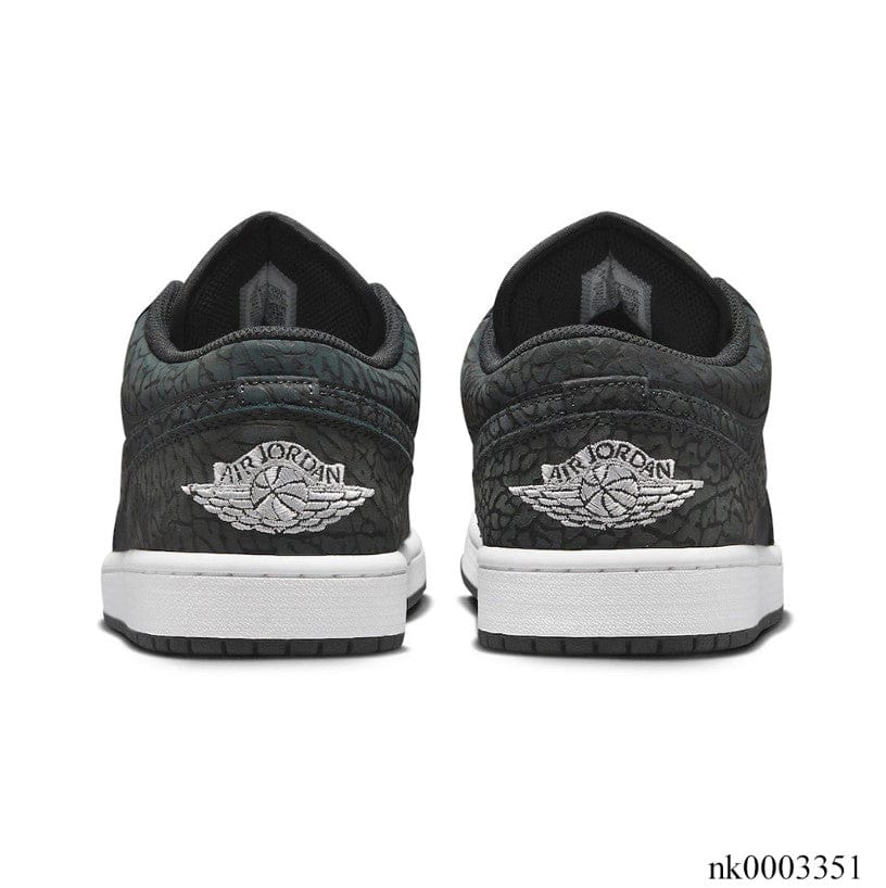 Alternative view of Air Jordan 1 Low SE Black Elephant Shoes Sneakers