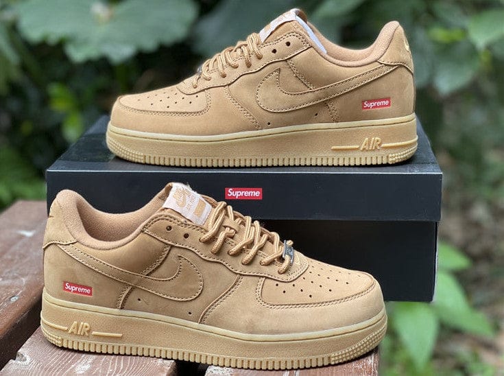 Air Force 1 Low SP Supreme Wheat Shoes Sneakers - Image 4