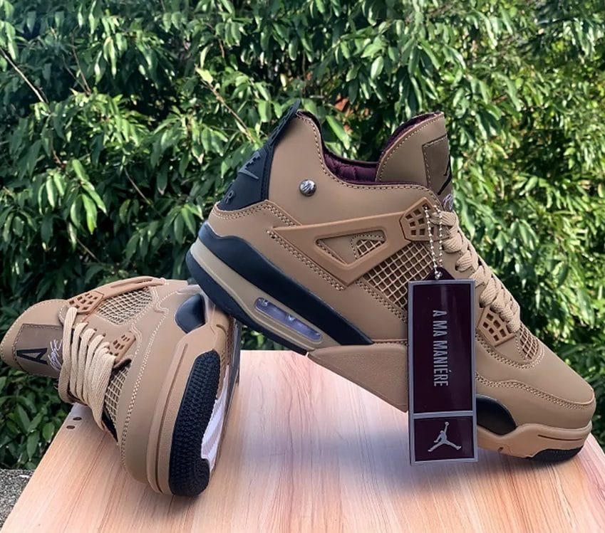 A Ma Maniére x Air Jordan 4 Dark Mocha Shoes Sneakers - Image 2