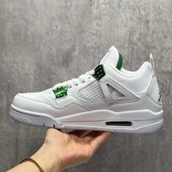 Alternative view of Air Jordan 4 Metallic Green Shoes Sneakers