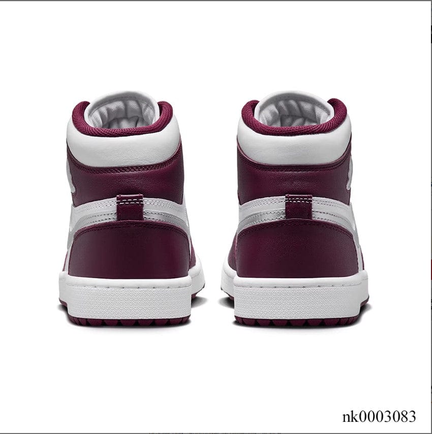 Alternative view of Air Jordan 1 Retro High Golf Bordeaux Shoes Sneakers