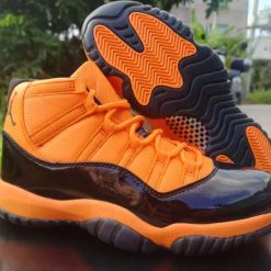 Alternative view of Air Jordan 11 Black Orange Shoes Sneakers