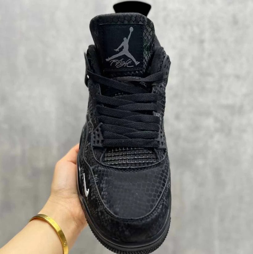 Alternative view of Nigel Sylvester x AJ 4 Black Mamba Shoes Sneakers