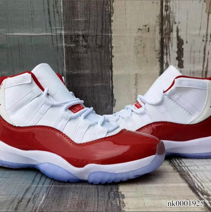 Alternative view of Air Jordan 11 Cherry Varsity Red 2022 Shoes Sneakers