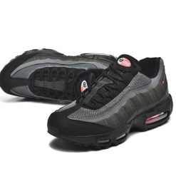 Alternative view of Air Max 95 Black Bright Crimson Shoes Sneakers