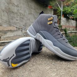 Alternative view of Air Jordan 12 Dark Grey Shoes Sneakers