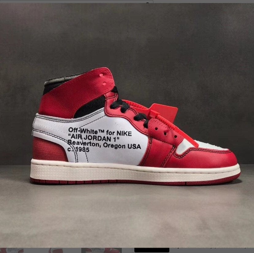 Alternative view of Off-White x Air Jordan 1 High Chicago Shoes Sneakers