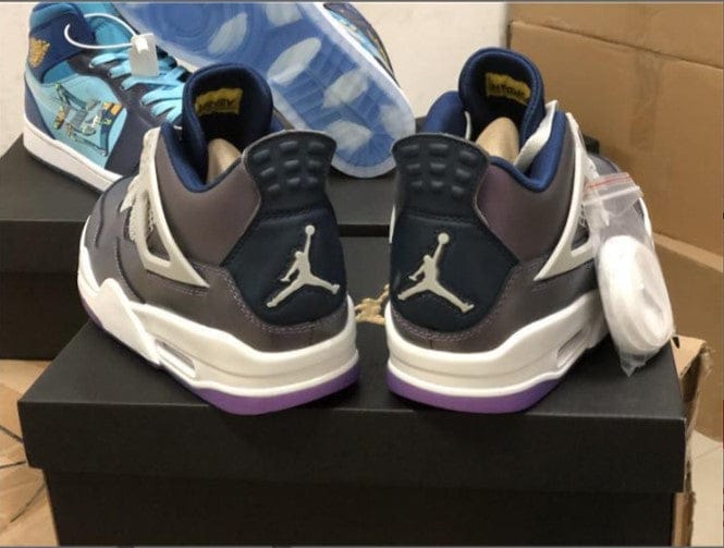 Air Jordan 4 Retro Monsoon Blue (GS) Shoes Sneakers - Image 7
