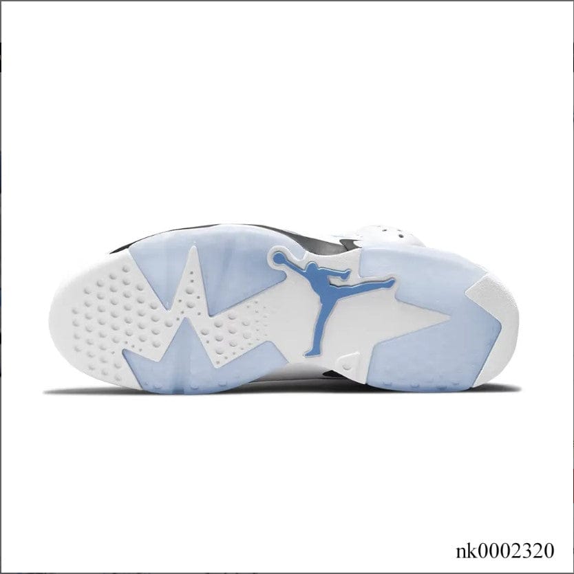 Alternative view of Air Jordan 6 Retro UNC White Shoes Sneakers