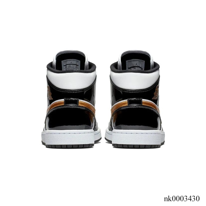 Air Jordan 1 Mid SE Black Gold Shoes Sneakers - Image 5
