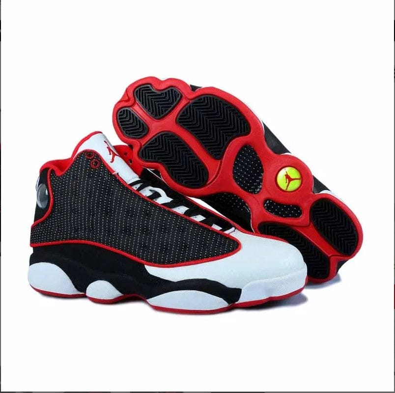 Air Jordan 13 White Black Red Mesh Shoes Sneakers - Image 3