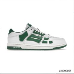 AMIRI Skel Top Low White Green Shoes Sneakers