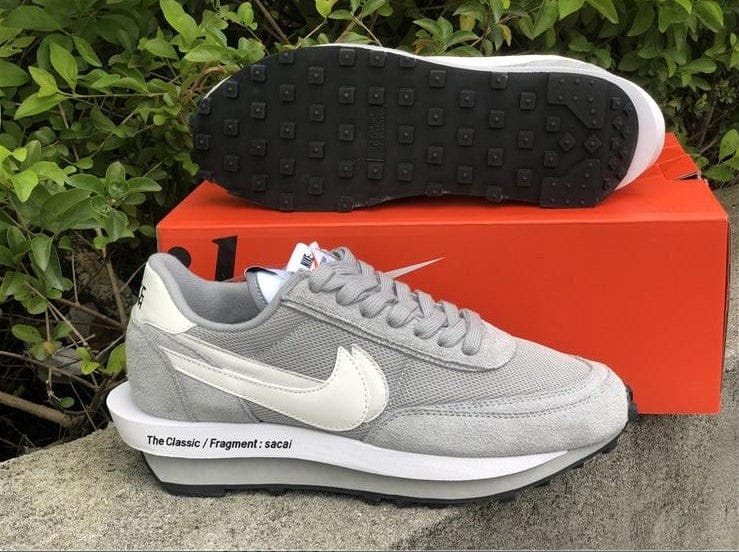 Fragment x Sacai x LDWaffle Light Smoke Grey Shoes Sneakers - Image 3