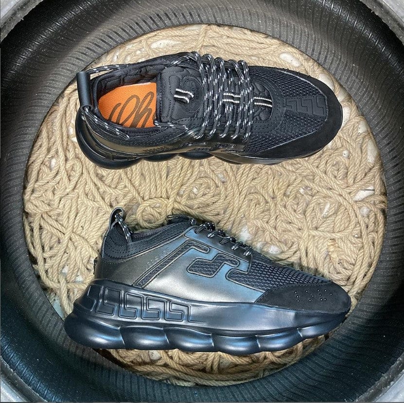 Alternative view of Chain Reaction Full Black Shoes Sneakers 2