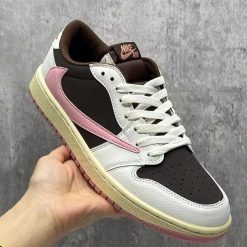 Alternative view of Travis Scott x AJ 1 Low Dark Pony Shoes Sneakers