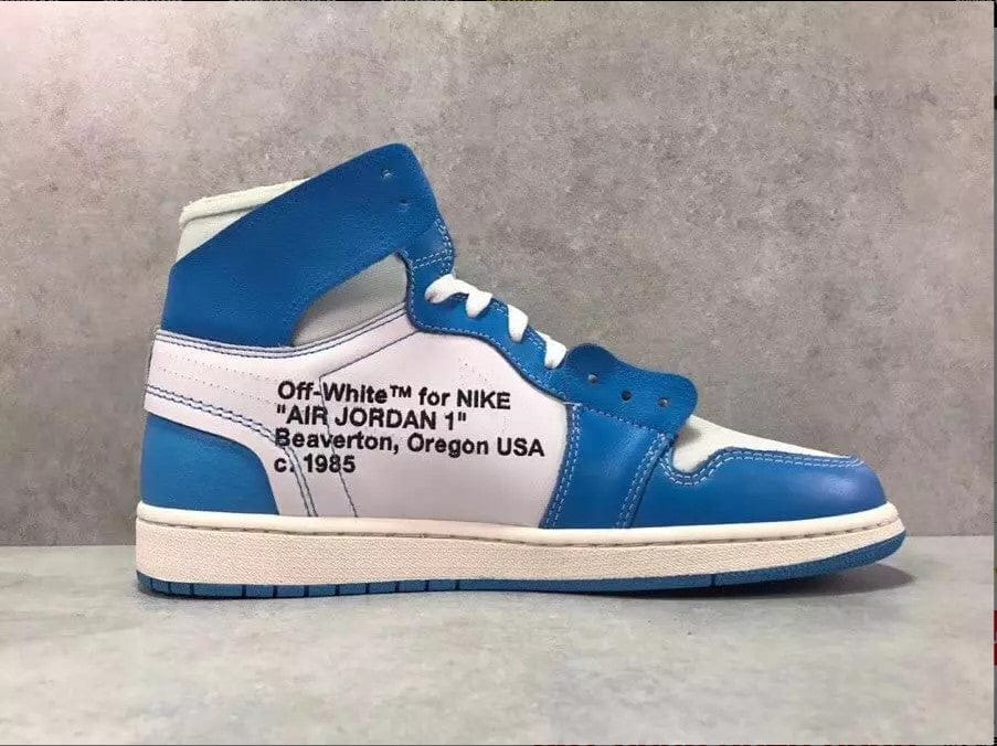 Off-White x Air Jordan 1 High OG UNC Shoes Sneakers - Image 7