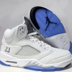 Alternative view of Air Jordan 5 White Metallic (2026) Shoes Sneakers