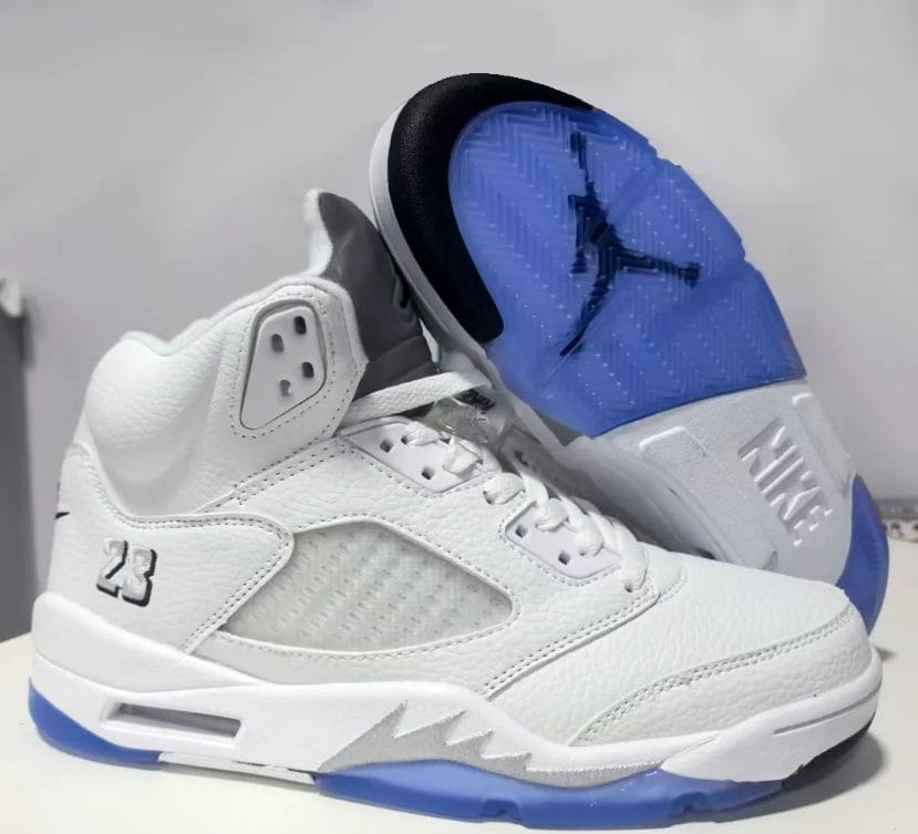 Air Jordan 5 White Metallic (2026) Shoes Sneakers - Image 2