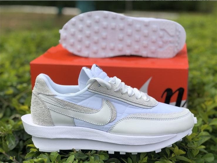 Sacai x LDWaffle White Nylon Shoes Sneakers - Image 3
