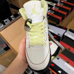 Alternative view of Air Jordan 5 Luminous Green Shoes Sneakers