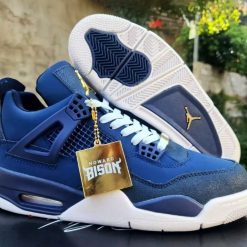Alternative view of Air Jordan 4 Howard University PE Shoes Sneakers