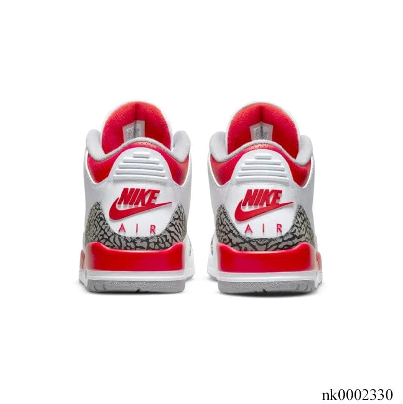 Air Jordan 3 Retro Fire Red Shoes Sneakers - Image 4