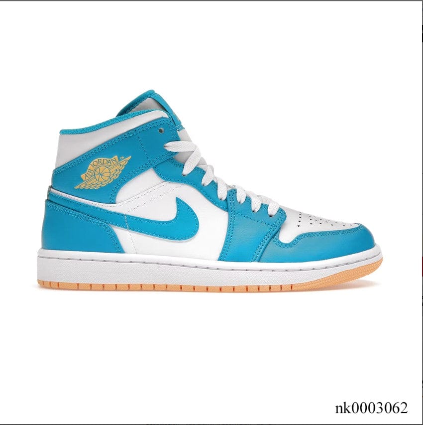 Alternative view of Air Jordan 1 Mid Aquatone Shoes Sneakers