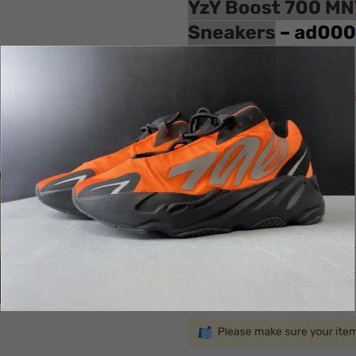 Alternative view of Yeezy Boost 700 MNVN Orange Shoes Sneakers