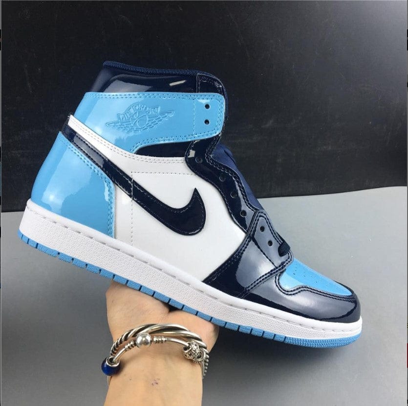 Air Jordan 1 Retro High UNC Patent (W) Shoes Sneakers - Image 11