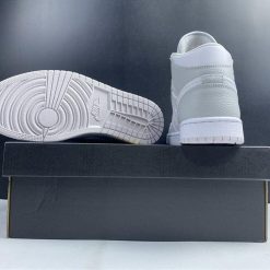 Alternative view of Air Jordan 1 Mid Grey Camo Shoes Sneakers