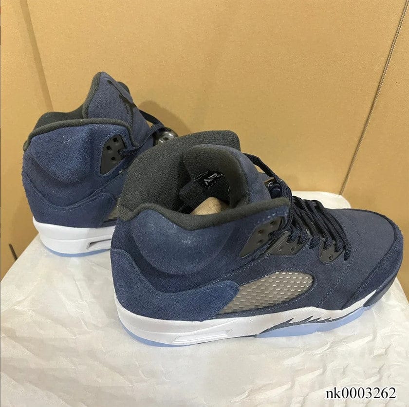 Air Jordan 5 Midnight Navy Shoes Sneakers - Image 7