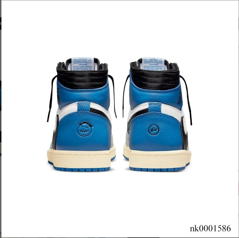 Alternative view of Travis Scott x Fragment x AJ 1 High “Military Blue” Shoes Sneakers