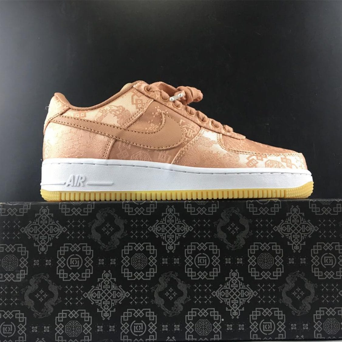 Air Jordan 1 Low Clot Rose Gold Silk Shoes Sneakers - Image 6