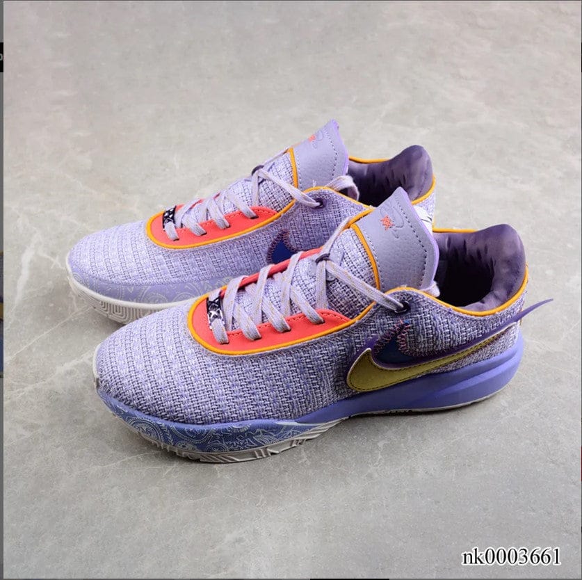 LeBron 20 EP Purple And Gold Shoes Sneakers - Image 6