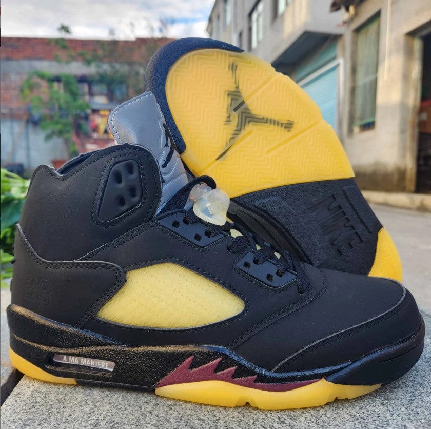 A Ma Maniére x AJ 5 BlackBurgundy Crush - Image 5