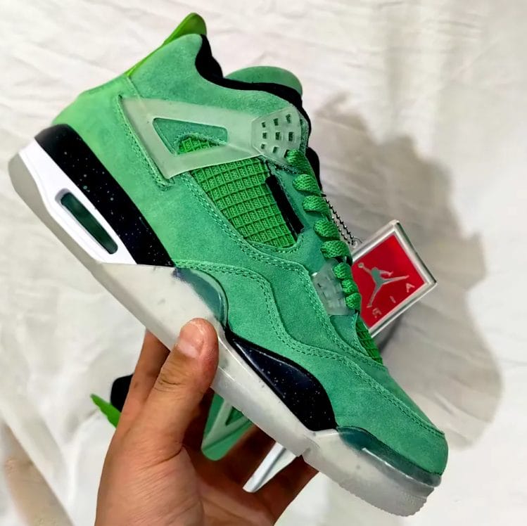 Alternative view of Air Jordan 4 Wahlburgers PE Shoes Sneakers