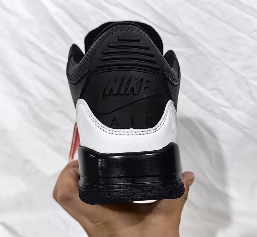 Fragment x AJ 3 Black White Sample Shoes Sneakers - Image 5