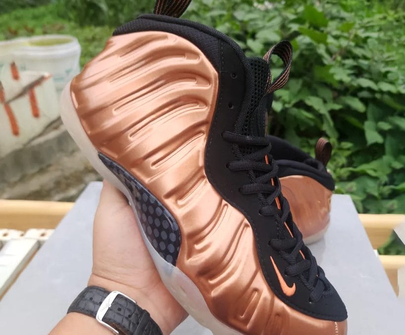 Air Foamposite One Metallic Copper Shoes Sneakers - Image 4