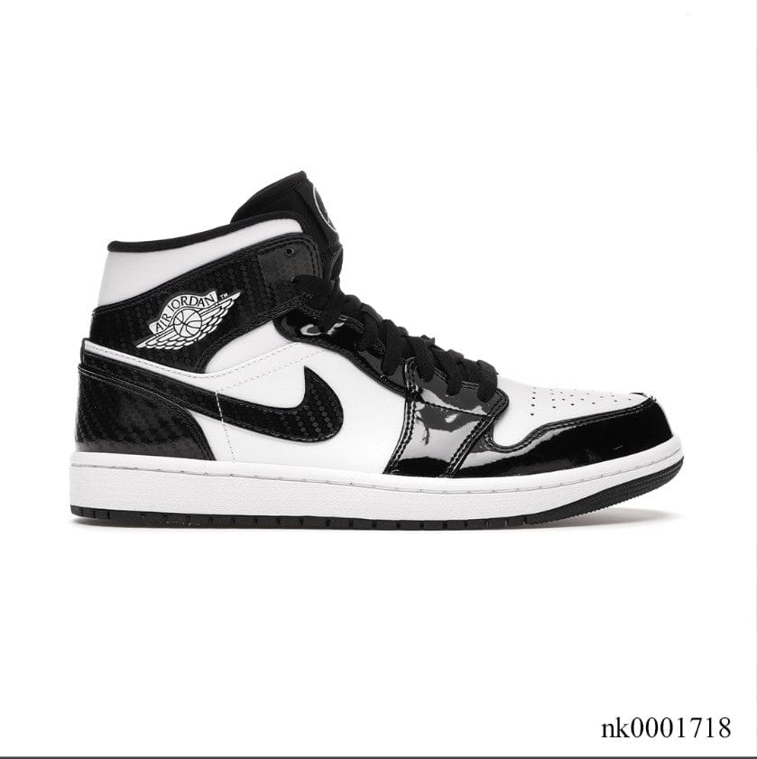 Alternative view of Air Jordan 1 Mid Carbon Fiber Shoes Sneakers