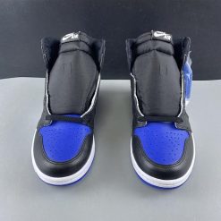 Alternative view of Air Jordan 1 Retro High Black Game Royal Shoes Sneakers