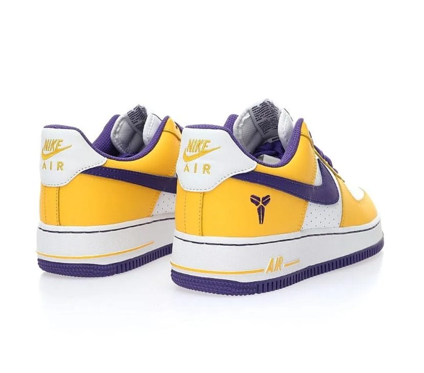 Kobe Bryant x AF 1 Low White Purple Yellow Shoes Sneaker - Image 3