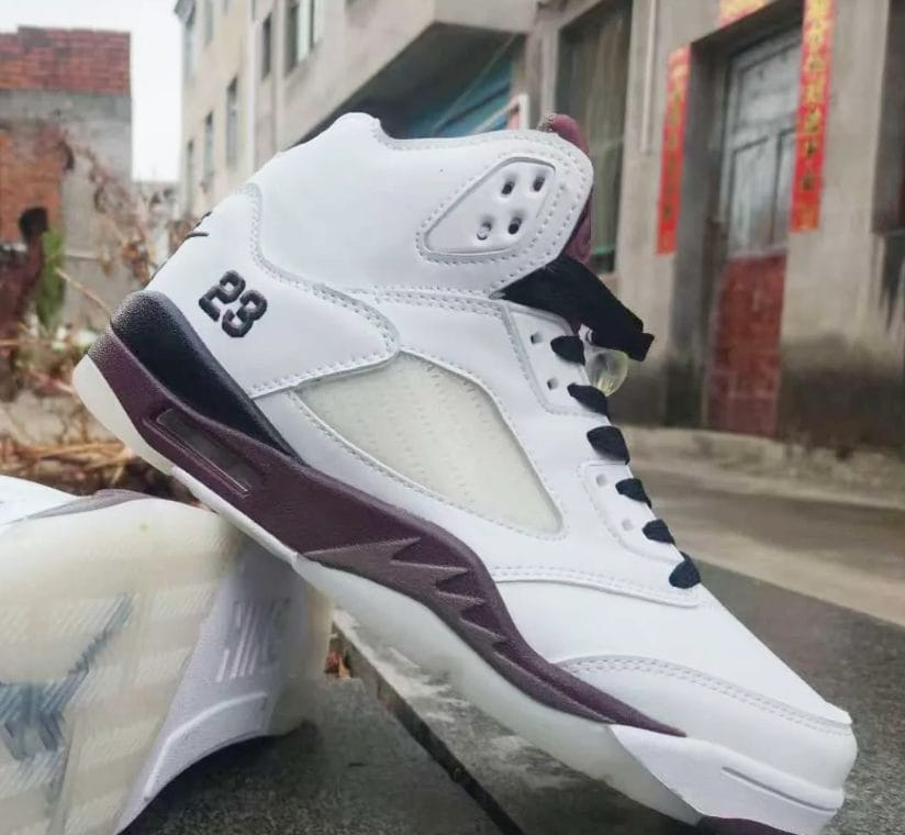 A Ma Maniere x Air Jordan 5 Violet Ore Shoes Sneakers - Image 2