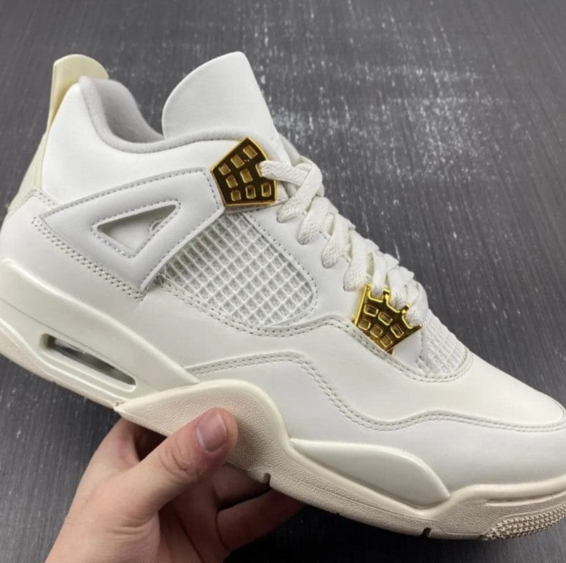 Air Jordan 4 Sail Metallic Gold Shoes Sneakers - Image 11