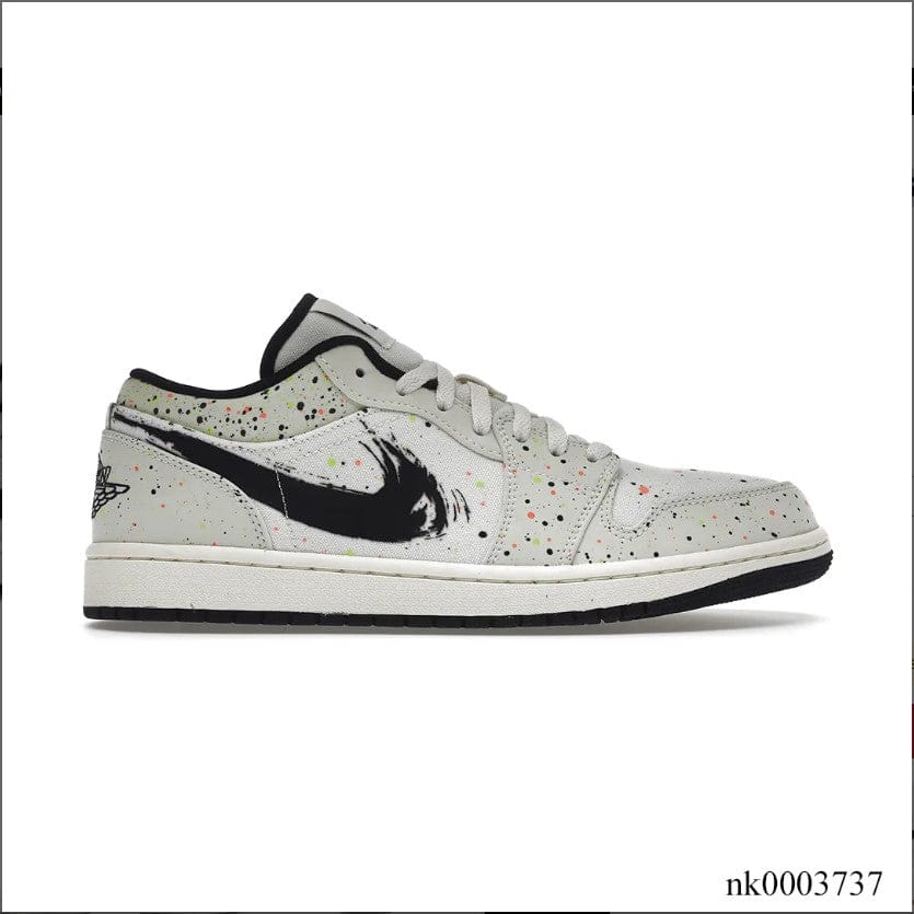 Air Jordan 1 Low Brushstroke Shoes Sneakers